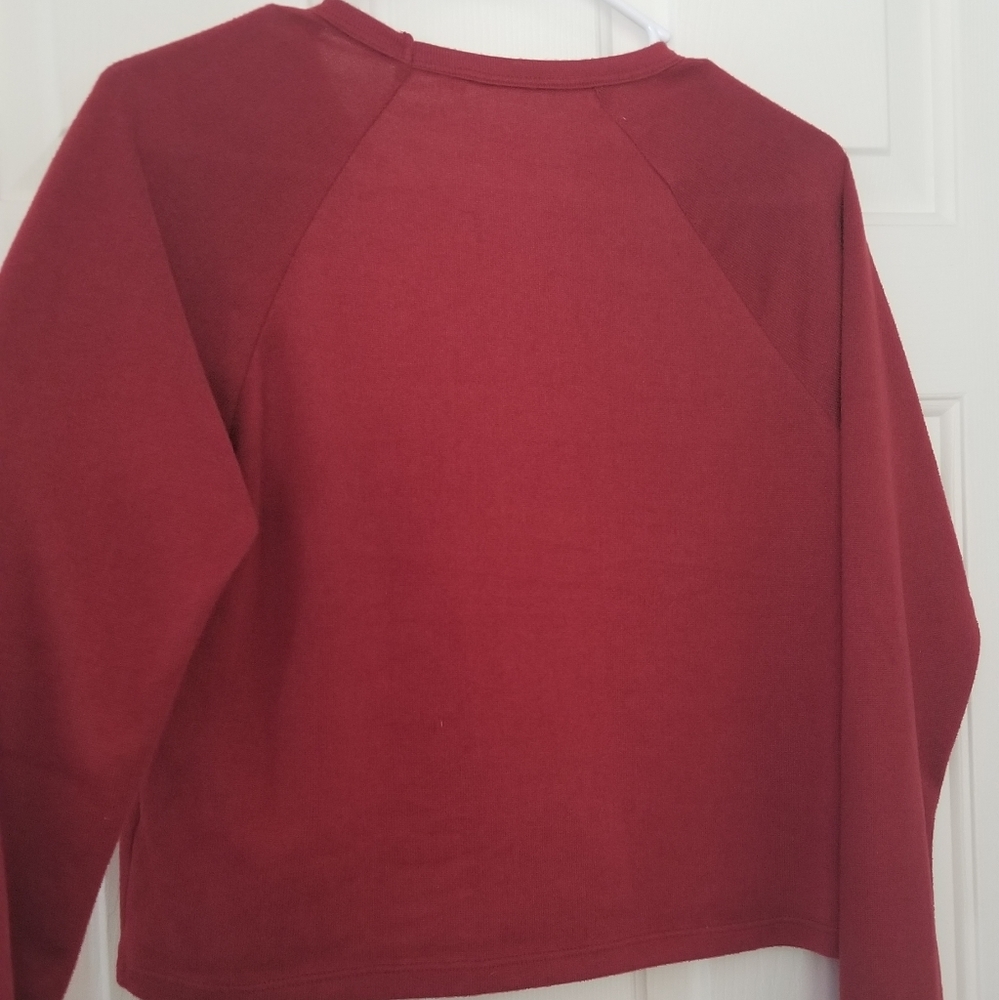 Red PacSun Cropped Sweater - Picture 2 of 3